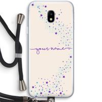 Sterren: Samsung Galaxy J3 (2017) Transparant Hoesje met koord