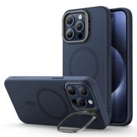 iPhone 15 Pro Max Cloud Soft Case with Stash Stand (HaloLock) - Dark Blue