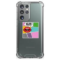 Samsung Galaxy S21 Ultra Anti Shock Bumper Case Popart Princess