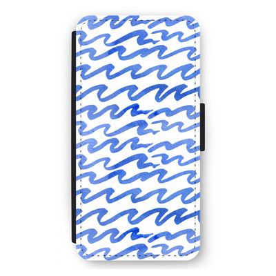 Blauwe golven: iPhone 12 Pro Max Flip Hoesje