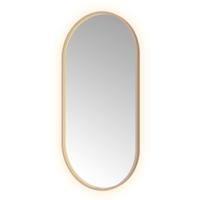 Hotbath &More Mirrors Oval LED Badkamerspiegel - Ovaal - 120 x 60 cm - Geborsteld Koper Pvd