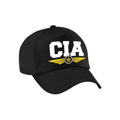 CIA agent petje - zwart - voor volwassenen - baseballcap - petje CIA agent petje - zwart - voor volwassenen - baseballcap - petje