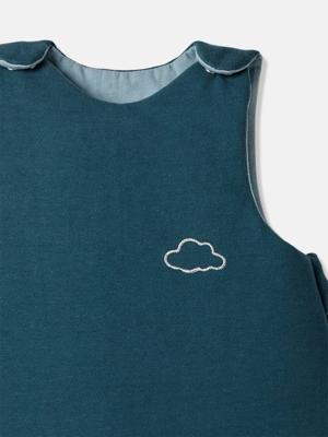 Onmisbare mouwloze slaapzak ANNECY chambrayblauw