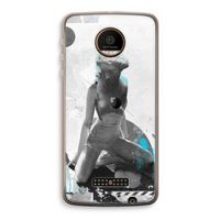 I will not feel a thing: Motorola Moto Z Force Transparant Hoesje