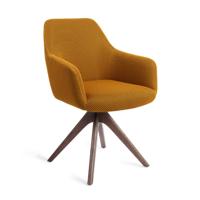 Jesper Home Eetkamerstoel 'Hiroo' Revolve Oak Walnut, kleur Groovy Garam