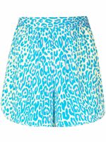 Stella McCartney short à imprimé léopard - Bleu - thumbnail