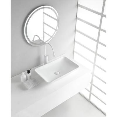 Wiesbaden Karé Waskom Rechthoekig - 58x36x11.5cm - Keramiek - Glans Wit