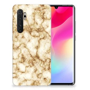 Xiaomi Mi Note 10 Lite TPU Siliconen Hoesje Marmer Goud