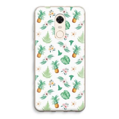 Ananas bladeren: Xiaomi Redmi 5 Transparant Hoesje