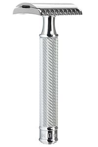 Muhle R41 double edge safety razor met tandkam chroom