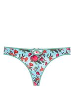 Marlies Dekkers string imprimé Forbidden Fruit à paillettes - Bleu