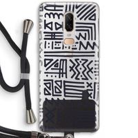 Marrakech print: OnePlus 6 Transparant Hoesje met koord