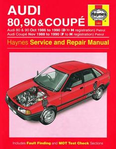 Haynes Werkplaatshandboek Audi 80, 90 & Coupe benzine (1986-1990) 1491