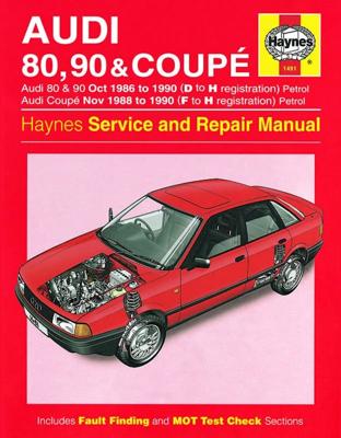 Haynes Werkplaatshandboek Audi 80, 90 & Coupe benzine (1986-1990) 1491