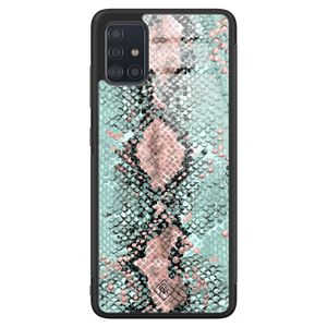 Samsung Galaxy A71 glazen hardcase - Baby snake