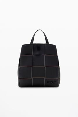 Kleine gevlochten rugzak - BLACK - U
