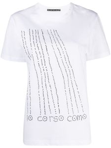 10 CORSO COMO t-shirt à imprimé chien - Blanc