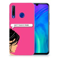 Honor 20 Lite Silicone-hoesje Woman Don't Touch My Phone - thumbnail