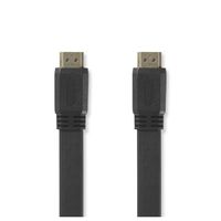 Platte High Speed HDMI-kabel met Ethernet | HDMI-connector - HDMI-connector | 3,0 m | Zwart