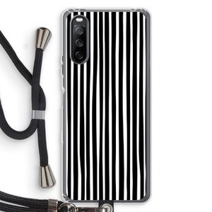Stripes: Sony Sony Xperia 10 III Transparant Hoesje met koord