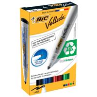 Whiteboardmarker Bic Velleda 1701 rond large assorti doos à 4 stuks