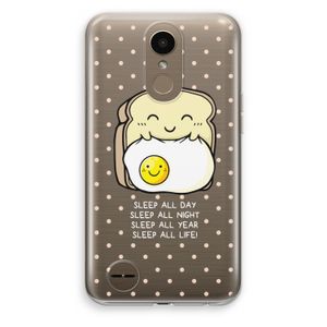 Sleep All Day: LG K10 (2017) Transparant Hoesje
