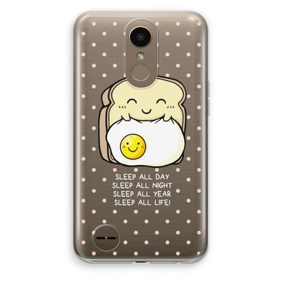 Sleep All Day: LG K10 (2017) Transparant Hoesje