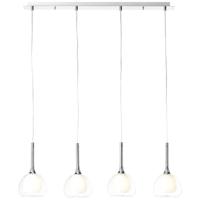 Brilliant Hadan 85574/15 Hanglamp E14 Chroom, Wit (transparant) - thumbnail