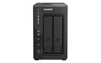 QNAP TS-253E NAS Tower Ethernet LAN Zwart J6412 - thumbnail