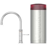 Quooker Classic Fusion Round Keukenkraan Set - Kokend Warm- en Koud Water - Chroom - Inclusief COMBI+ Reservoir