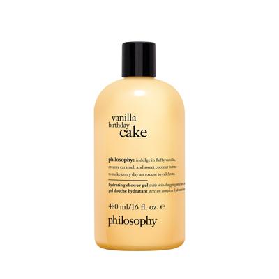 Philosophy Vanilla Birthday Cake Shampoo, Shower Gel & Bubble Bath 480ml Philosophy Vanilla Birthday Cake Shampoo, Shower Gel & Bubble Bath 480ml