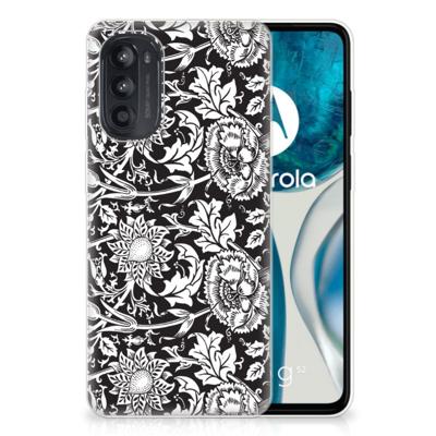 Motorola Moto G52/G82 | TPU Case | Black Flowers Motorola Moto G52/G82 | TPU Case | Black Flowers