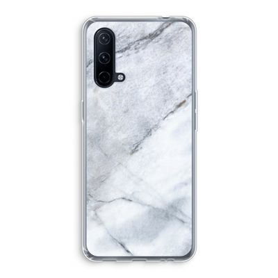 Witte marmer: OnePlus Nord CE 5G Transparant Hoesje