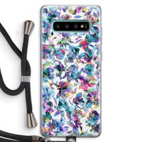 Hibiscus Flowers: Samsung Galaxy S10 Plus Transparant Hoesje met koord