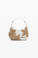 Kleine tas met bloemenapplicaties - WHITE - U
