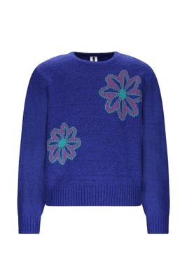 B.Nosy winter sweater meisjes - blauw - Khloe - gebreid, jacquard