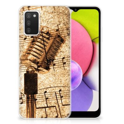Samsung Galaxy A03S | Siliconen hoesje | met foto Bladmuziek Samsung Galaxy A03S | Siliconen hoesje | met foto Bladmuziek