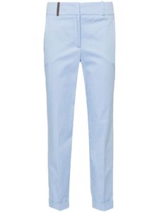 Peserico pantalon de tailleur à coupe courte - Bleu