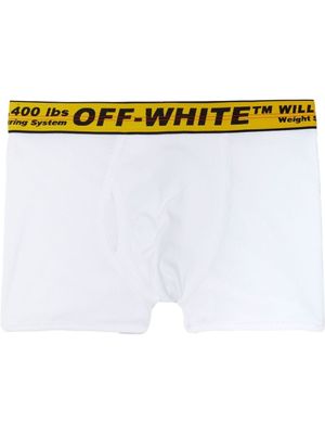 Off-White boxer à taille à logo - Blanc