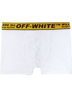 Off-White boxer à taille à logo - Blanc