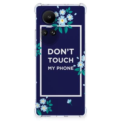 OPPO Reno10 | 10 Pro Anti Shock Case Flowers Blue DTMP OPPO Reno10 | 10 Pro Anti Shock Case Flowers Blue DTMP