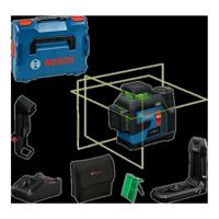 Bosch Professional GLL 12V-100-33 CG lijnlaser (3 laserlijnen over 360°, bereik 100 m, koffer, L-BOXX met acculader)