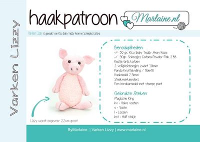 Patroonboekje Varken Lizzy Patroonboekje Varken Lizzy