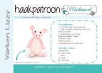 Patroonboekje Varken Lizzy - thumbnail
