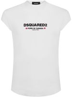 DSQUARED2 t-shirt en coton à logo imprimé - Blanc