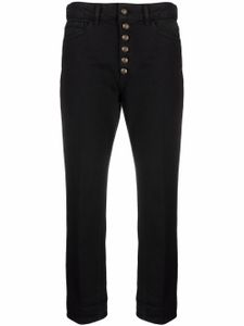 DONDUP pantalon à taille haute - Noir