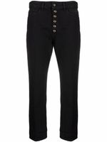 DONDUP pantalon à taille haute - Noir