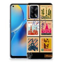 OPPO A74 4G | Silliconen Back Cover | Postzegels
