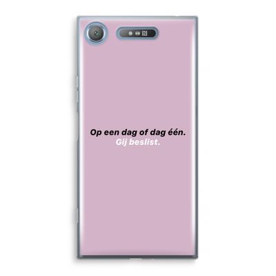 gij beslist: Sony Xperia XZ1 Transparant Hoesje