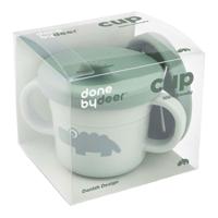 Done By Deer snack/tuitbeker croco groen, 215ml